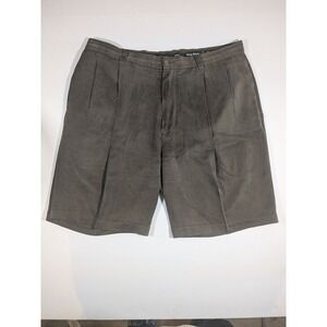Tommy‎ Bahama Shorts 100% Silk Black Men's Size 38 Pleated Golf Summer Mens
